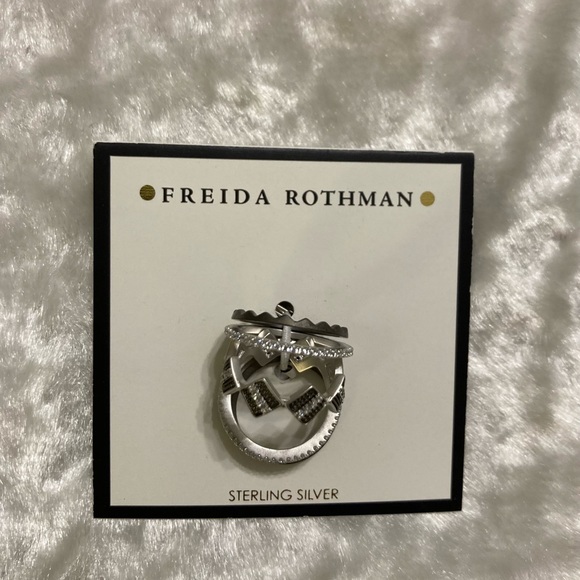 ☘️NWT! Freida Rothman 5 Stackable Rings - Picture 2 of 7